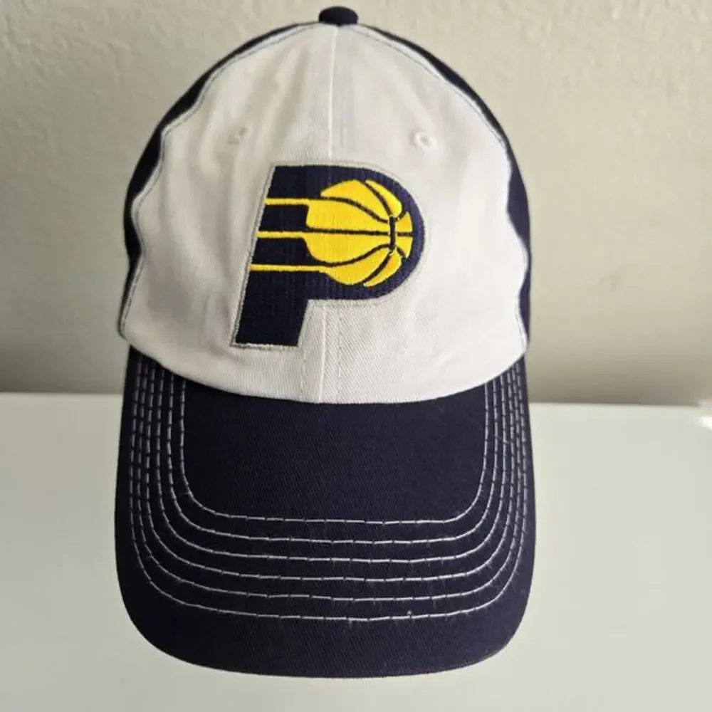 Indiana Pacers Adjustable Hat Jack Stadium Giveaway Promo NBA Cap Blue‎ White